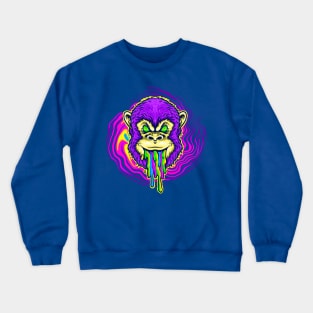 Rainbow Chimp Drool Crewneck Sweatshirt